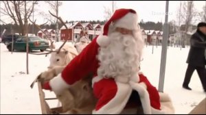 Дед Мороз и Йоулупукки встретились на российско-финской границе (новости) 