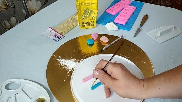 Карандаши и цифры из мастики.( Мастер класс )