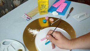 Карандаши и цифры из мастики.( Мастер класс )