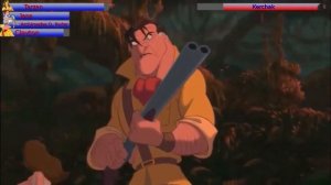 Tarzan vs. Kerchak with healthbars