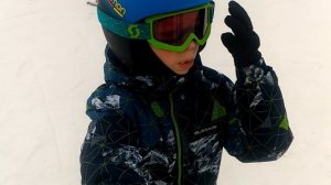 Обучение детей горным лыжам -  Урок 1