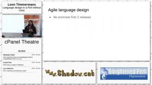 Day 1: cPanel Theatre: Leon Timmermans - Language Design in a Perl Without Larry