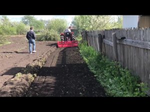 Вспашка японским мини-трактором Yanmar RS-27