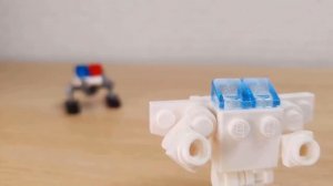 [LEGO Mini Robot Film] All about rescue boy (LEGO transformer mech) - 3D & Stop motion animation