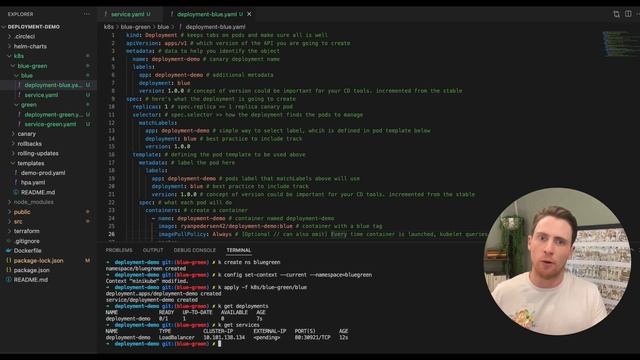 Kubernetes Blue Green Deployment Tutorial смотреть онлайн