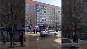 Февральская капель. Полоцк (район Мариненко).