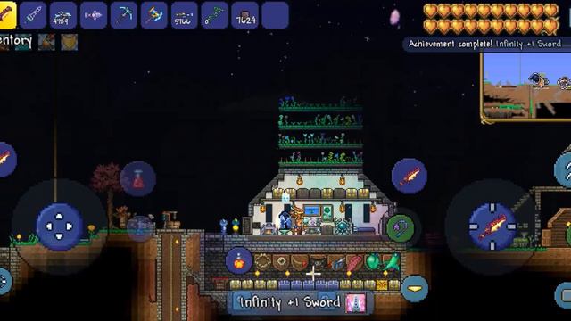 Making the zenith for the first time in Terraria Mobile #terraria #terrariamobile