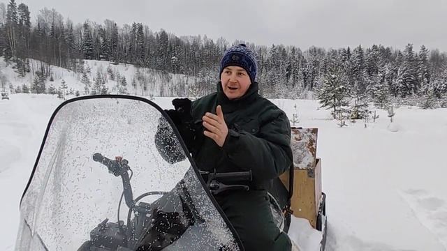 Покатушки на снегоходе БУРАН ЛИДЕР смотреть онлайн