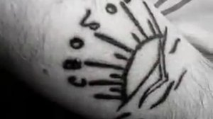 Russian criminal tattoo Mihail Krug - Kolschik
