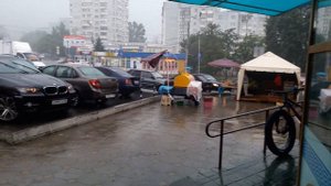 Пятигорск, ураган с ливнем.
