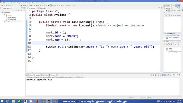 Java Tutorial For Beginners 18 - Classes and Objects in Java