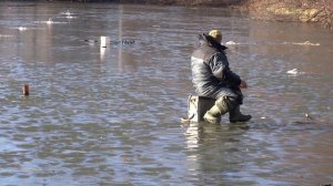 Fishing at risk to life - Kaliningrad, Russia