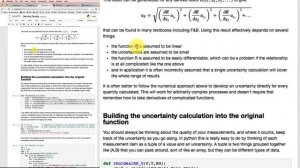 Deriving Uncertainty in Density