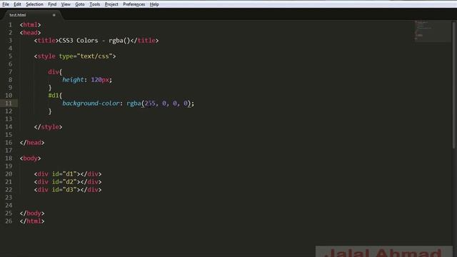 css3 tutorial - colors -  rgba css - rgba color