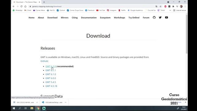 Instalación del Visual Studio Code, Git for Windows, GMT 6.2.0 смотреть онлайн