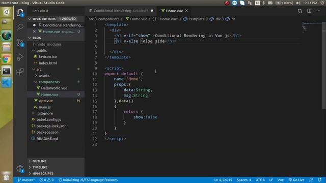 Vue js tutorial for beginners  #6 conditional rendering | if else conditions