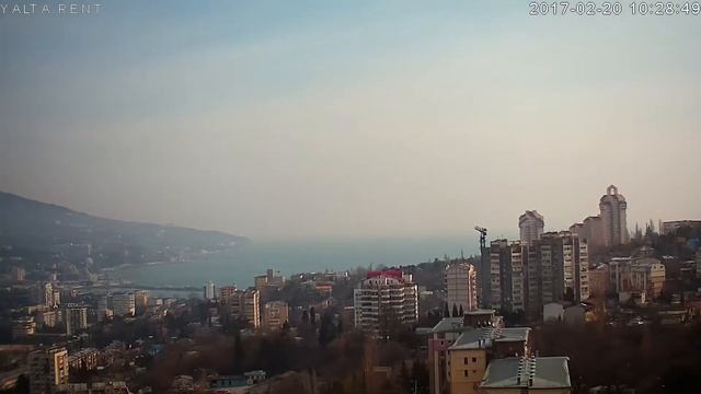 Онлайн Камера - Ялта, Крым. День 2017-02-20 за 5 минут смотреть онлайн