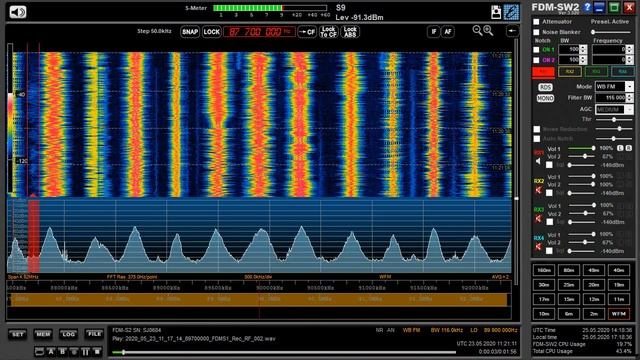 23.05.2020 11:20UTC, [Es], Предположительно Radio 10, Нидерланды, 87.7МГц