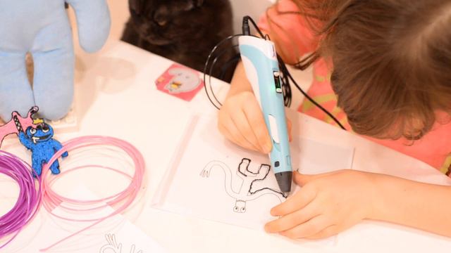 Радужные друзья Rainbow friends! 3 D ручкой! смотреть онлайн