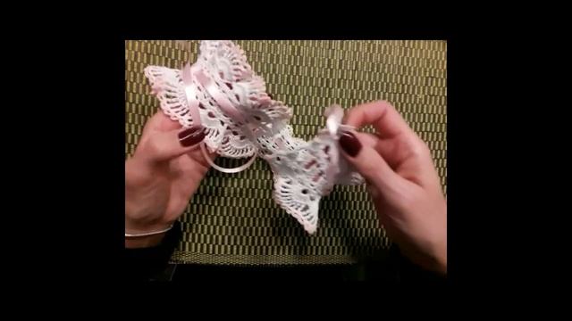 Головная повязка для девочки крючком. для крещения. Taufkopfband häkeln Haarband смотреть онлайн