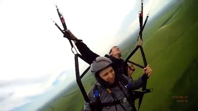 Полет на параплане в Солоновке