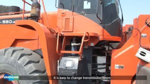 DOOSAN DL550-3 обзор фронтального погрузчика