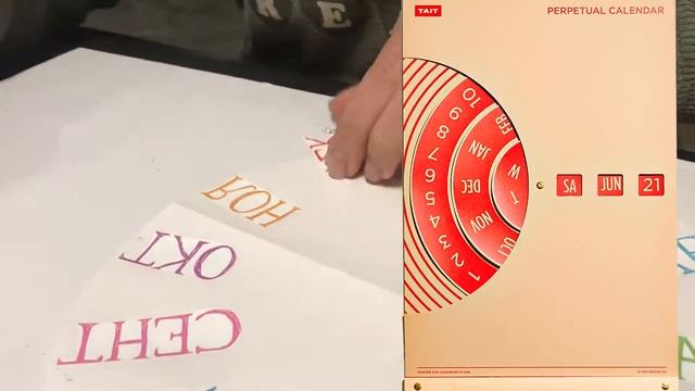 календарь своими руками/endless Calendar/Perpetual Calendar DIY