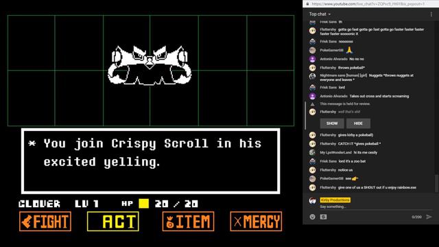 UNDERTALE YELLOW DEMO live stream смотреть онлайн