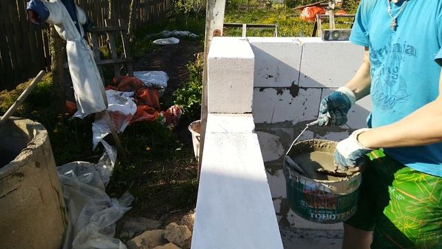 Птичник из газобетона.Технология строительства. смотреть онлайн