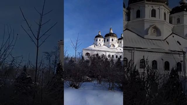 Николо-Сольбинский монастырь. Деревянный храм преп.Сергия Радонежского с пещерным нижним храмом. смотреть онлайн