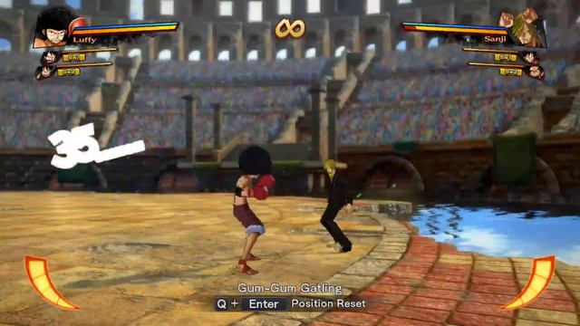 One Piece: Burning Blood - Luffy (Champ) (All Special Moves & Ultimate)
