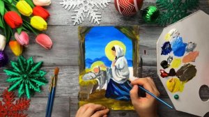 КАК НАРИСОВАТЬ РОЖДЕСТВЕНСКИЙ РИСУНОК • Просто рисуем Рождество