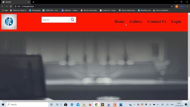 Website Header Design Using Html-Css | Basic Header | Html-Css | ITFacts.