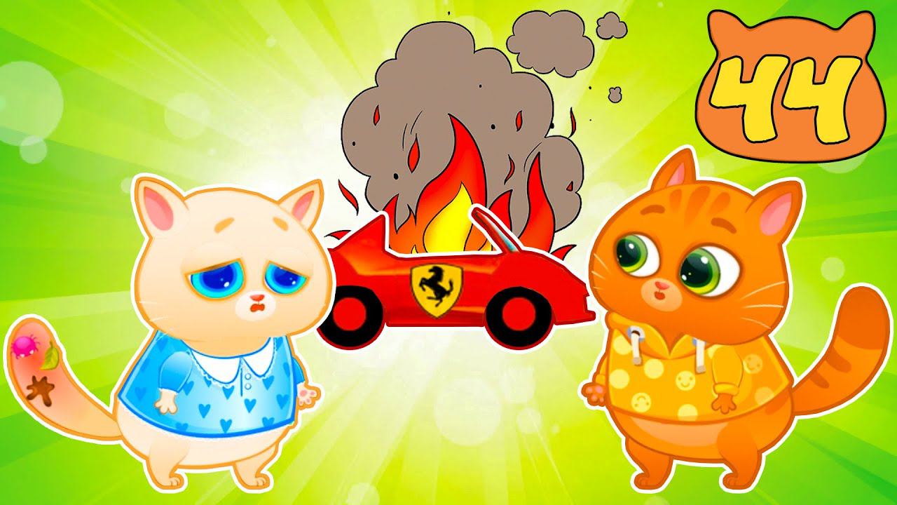 Суровый КОТИК БУБУ №44. У кошечки болит хвостик. Мультик ИГРА про котят на канале Хвостик ТВ смотреть онлайн