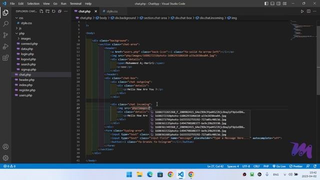 Project | Chat App | JavaScript Ajax & PHP | Part 11 смотреть онлайн