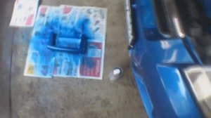 Покраска рамки магнитолы и ремонт бампера