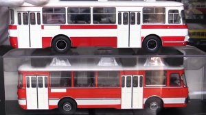 Обзор модели автобуса Лиаз-677М (бело-красный)  "ClassicBus"