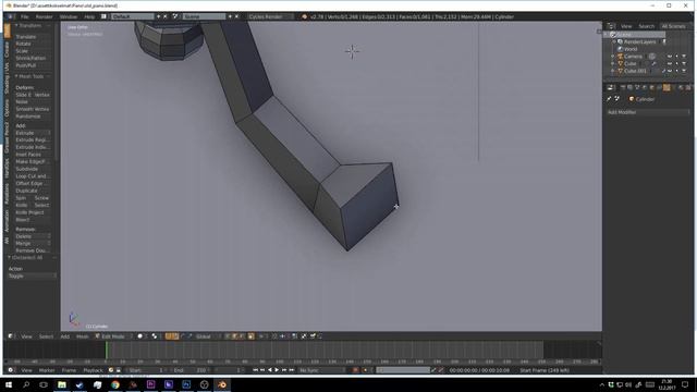 Speed modeling low poly piano смотреть онлайн