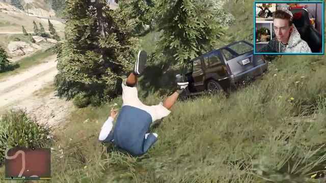 Я проехал ВСЮ КАРТУ по ПРЯМОЙ ЛИНИИ в GTA 5!! (Челлендж) смотреть онлайн