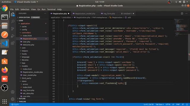 Insert Record Part #15 | CRUD | Codeigniter CRUD Application with Bootstrap