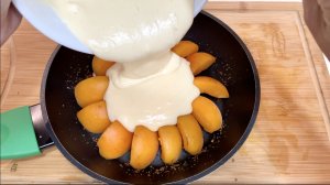 ПП шарлотка с абрикосами. Очень вкусный абрикосовый пирог на сковороде. Без сахара. Без глютена.