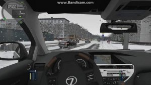 City car driving Lexus rx 2014