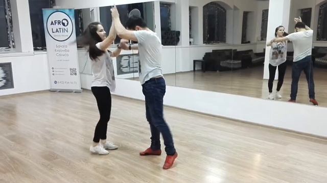Demo from the lesson. Bachata level "2" (Ivan&Maria) (03.07.2019). смотреть онлайн