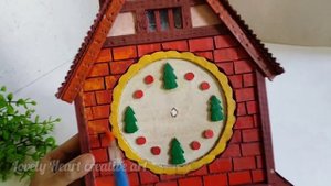 How To Make A DIY Cardboard Clock⏰ DIY Clock/Home Decor Cardboard Craft Idea