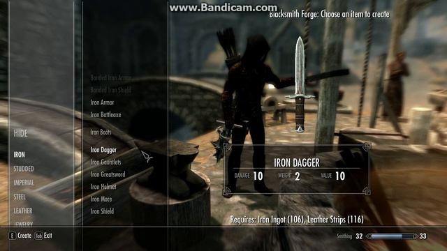 Skyrim: How to get fast Blacksmithing