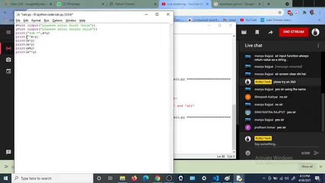 python programming lecture 1 (part 2)(variable, keyword, input function  )