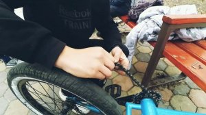Как сделать цепь на бмх. How to chain on bmx.