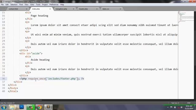How to create PHP website templete-PHP tutorial