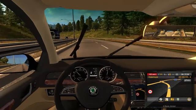 [ETS2] Обзор мода SCODA Superb смотреть онлайн