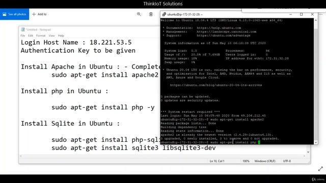 2  Installing PHP and SQLITE in Amazon AWS EC2